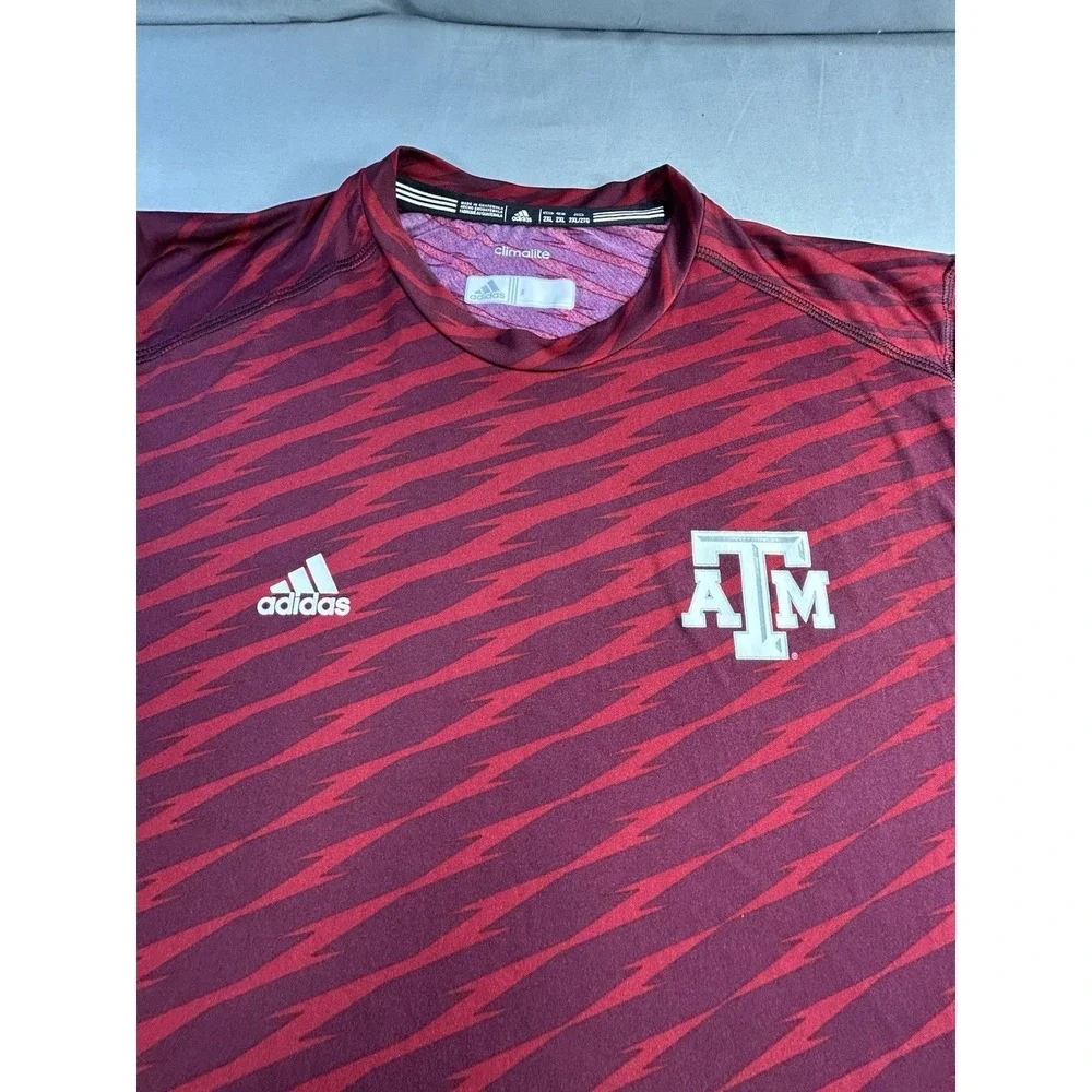 Adidas Texas A&M Climalite Tshirt men's 2XL‎ NCAA college